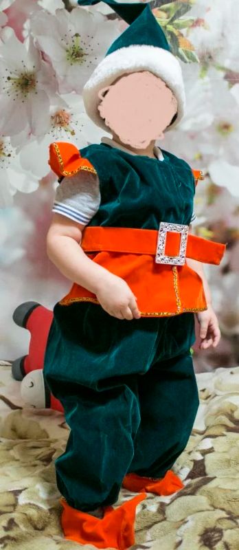 Лот: 10647151. Фото: 1. Костюм новогодний Гном 28 р-р. Детские карнавальные, праздничные костюмы