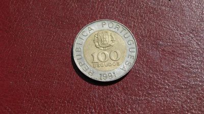 Лот: 7547248. Фото: 1. Португалия. 100 эскудо 1991г... Европа