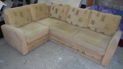 Лот: 7316468. Фото: 1. Угловой диван Барашек в хорошем... Диваны