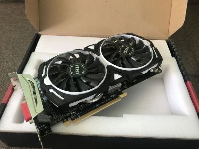 Лот: 19569759. Фото: 1. Видеокарта RX 470 4Gb MSI ARMOR... Видеокарты