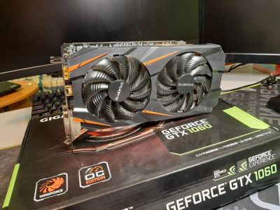 Лот: 21558469. Фото: 1. Gigabyte gtx 1060 6gb. Видеокарты