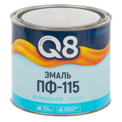 Лот: 25342847. Фото: 1. Эмаль Formula Q8, ПФ-115, алкидная... Краски, лаки, растворитель