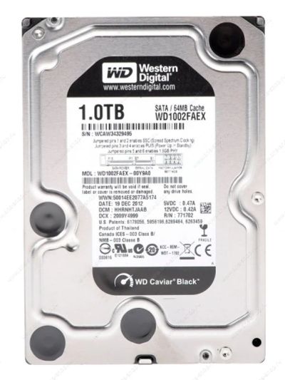 Лот: 5627742. Фото: 1. Wd black 1tb. Жёсткие диски (HDD)