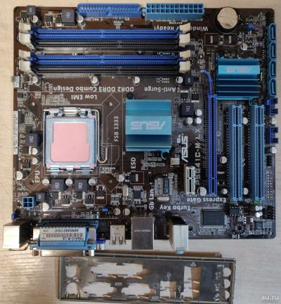 Лот: 18138013. Фото: 1. Материнская плата ASUS P5G41C-M... Материнские платы