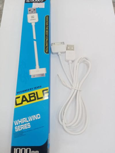 Лот: 20014809. Фото: 1. Кабель USB 2.0 - iphone 4 1м белый... Дата-кабели, переходники