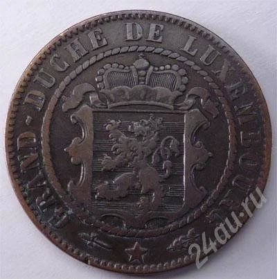 Лот: 233531. Фото: 1. Люксембург. 10 сантим 1870г. Большая... Европа