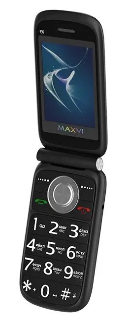 Лот: 20310445. Фото: 1. Мобильный телефон Maxvi E6 Black... Смартфоны