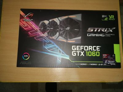 Лот: 15506733. Фото: 1. Видеокарта asus rog strix 1060... Видеокарты