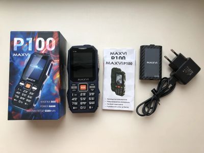 Лот: 23961041. Фото: 1. Сотовый телефон Maxvi P100 (полный... Кнопочные мобильные телефоны