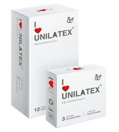 Лот: 24255660. Фото: 1. Презервативы ультратонкие Unilatex... Презервативы