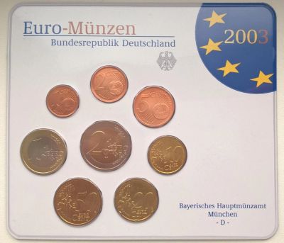 Лот: 9528356. Фото: 1. Германия. Официальный набор евро... Европа