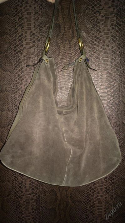 Лот: 5568410. Фото: 1. сумка кожаная замша. Сумки