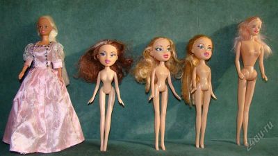 Лот: 2525021. Фото: 1. Куклы BRATZ 3 шт. и BARBY 2 шт... Куклы и аксессуары