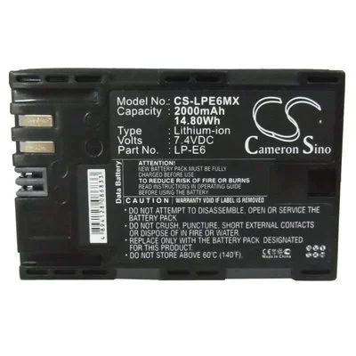 Лот: 15546701. Фото: 1. CS-LPE6MX - Canon LP-E6. Аккумуляторы, зарядные