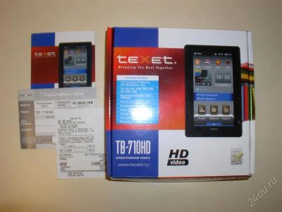Лот: 2065376. Фото: 1. Texet TB-710HD. Электронные книги