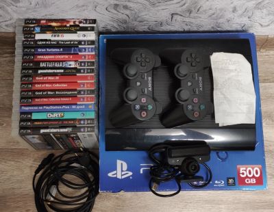 Лот: 18921392. Фото: 1. PlayStation 3 Super slim 500gb. Игры для консолей