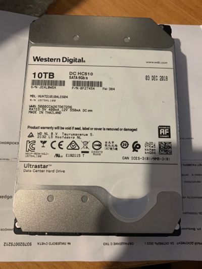 Лот: 19633130. Фото: 1. Жесткий диск WD 10tb. Жёсткие диски (HDD)