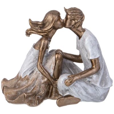 Лот: 25552147. Фото: 1. Статуэтка полистоун, Пара, 13... Фигурки, статуэтки