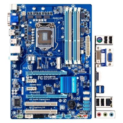 Лот: 9198652. Фото: 1. Gigabyte GA-Z77-DS3H s1155. Материнские платы