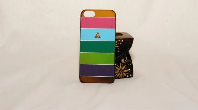Лот: 3539614. Фото: 1. Чехол на iPhone 5/5s пластик радуга... Чехлы, бамперы
