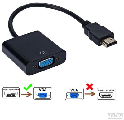 Лот: 18000195. Фото: 1. Переходник HDMI VGA. Шлейфы, кабели, переходники