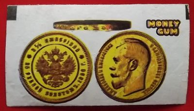 Лот: 19710449. Фото: 1. (№4147-У) вкладыш от жвачки "Money... Наклейки, карточки, вкладыши