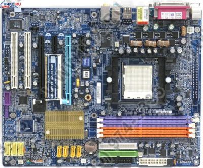 Лот: 3032660. Фото: 1. Плата GA-K8N-SLI С КАМНЕМ ATHLON64... Материнские платы