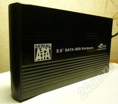 Лот: 199046. Фото: 1. Жесткий диск 1Тб в USB2.0 боксе... Жёсткие диски (HDD)
