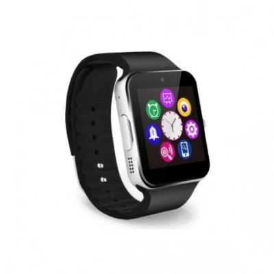 Лот: 17099983. Фото: 1. Smart-часы GT08 мужские серебр. Смарт-часы, фитнес-браслеты, аксессуары