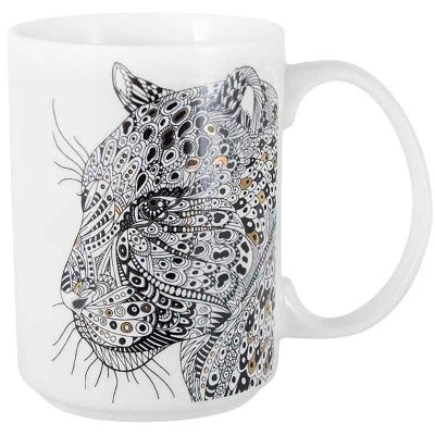 Лот: 24941811. Фото: 1. Кружка Home&Style Wild Леопард. Кружки, стаканы, бокалы