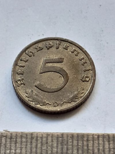 Лот: 25413179. Фото: 1. (№18393) Германия 5 Пфенигов 1939... Германия и Австрия