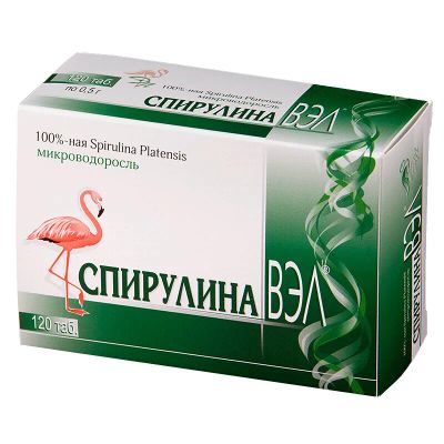 Лот: 23719557. Фото: 1. Спирулина ВЭЛ таблетки 120 шт. Лекарства