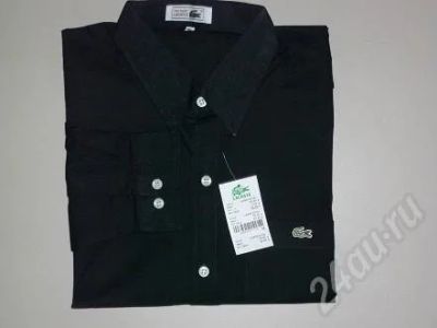 Лот: 389954. Фото: 1. Чёрная рубашка Lacoste. Рубашки, водолазки