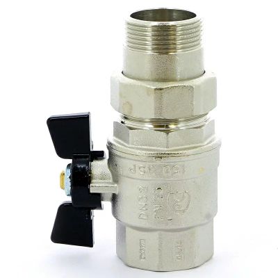 Лот: 16250635. Фото: 1. Кран шаровый DN32 Bugatti внут-наруж... Запорная и предохранительная арматура