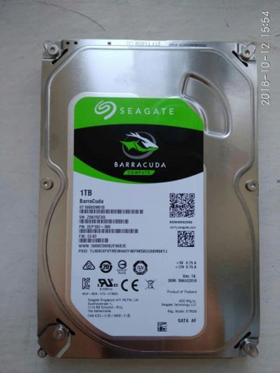 Лот: 19959370. Фото: 1. HDD Seagate Barracuda 1Tb. Жёсткие диски (HDD)