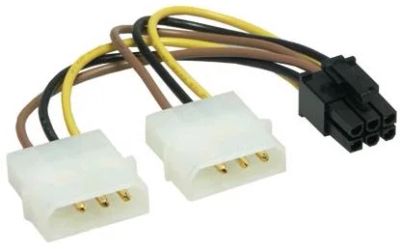 Лот: 7462984. Фото: 1. Кабель питания MOLEX - 6-pin. Шлейфы, кабели, переходники