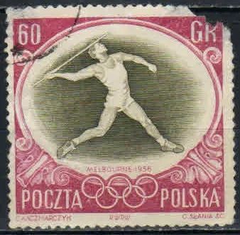 Лот: 19831209. Фото: 1. 1956. Польша. Олимпийские игры... Марки