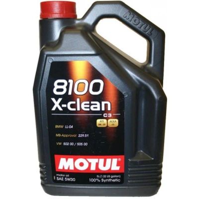Лот: 4802645. Фото: 1. MOTUL 8100 X-clean 5W-30 5L. Масла, жидкости