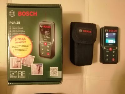 Лот: 16091314. Фото: 1. Лазерная рулетка Bosch PLR 25. Электроинструмент