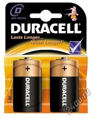 Лот: 5737198. Фото: 1. батарейка duracell LR-20. Батарейки, аккумуляторы, элементы питания