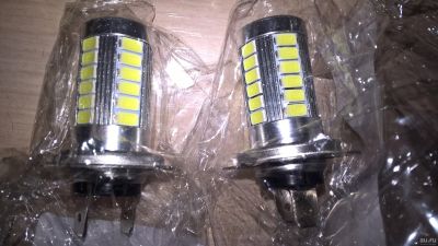 Лот: 13054304. Фото: 1. Лампа H7 5630 33 SMD белый светодиод. Оптика и освещение