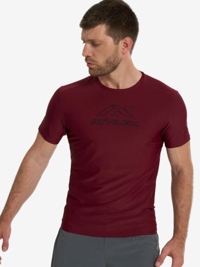 Лот: 24326856. Фото: 1. Футболка мужская Athlex, Красный. Другое (спортивная одежда)