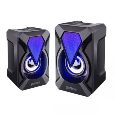 Лот: 20066288. Фото: 1. Колонки Perfeo 2.0 Flames, 6Вт... Активные акустические системы