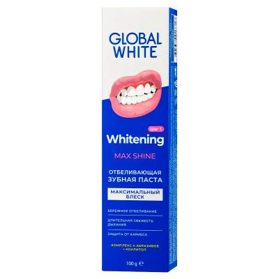 Лот: 23718974. Фото: 1. Global White Макс Шайн Паста зубная... Лекарства