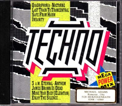 Лот: 5849939. Фото: 1. Techno Mega Power Mix 1992 CD... Аудиозаписи