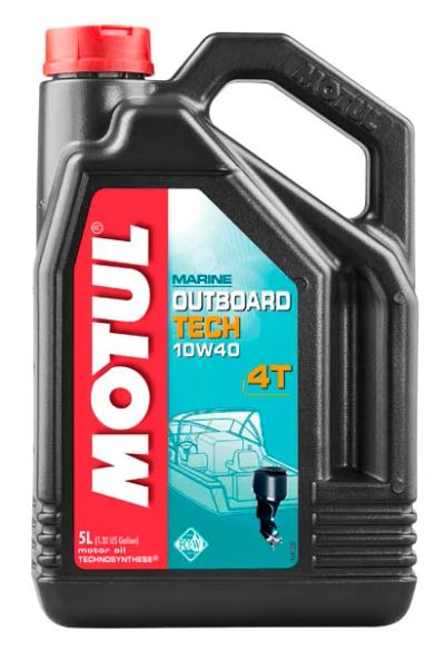 Лот: 20566656. Фото: 1. MOTUL Outboard TECH 4T 10w40 SL... Масла, жидкости