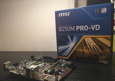 Лот: 15877089. Фото: 1. Материнская плата MSI b250M PRO-VD. Материнские платы