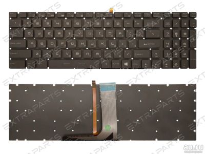 Лот: 15963309. Фото: 1. Клавиатура MSI GL62M черная c... Клавиатуры для ноутбуков