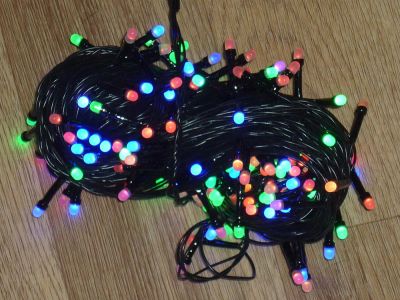 Лот: 4872263. Фото: 1. Гирлянда 200 LED, состоит из двухцветных... Гирлянды, шарики, новогодние аксессуары
