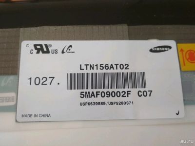 Лот: 13761279. Фото: 1. Матрица ноутбука 15'6 / 40pin... Матрицы для дисплея